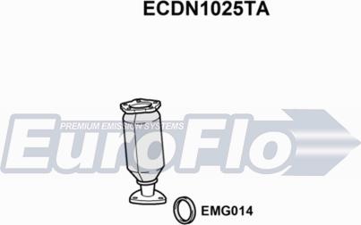 EuroFlo ECDN1025TA - Каталізатор autocars.com.ua