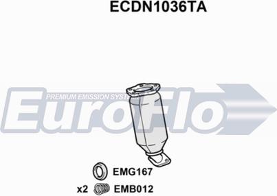 EuroFlo ECDN1036TA - Катализатор autodnr.net