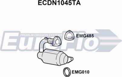 EuroFlo ECDN1045TA - Каталізатор autocars.com.ua