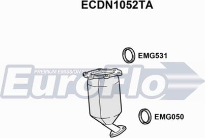 EuroFlo ECDN1052TA - Каталізатор autocars.com.ua