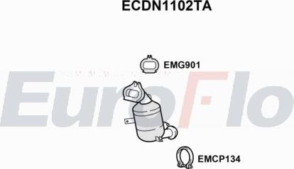 EuroFlo ECDN1102TA - Каталізатор autocars.com.ua