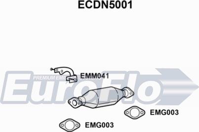 EuroFlo ECDN5001 - Каталізатор autocars.com.ua