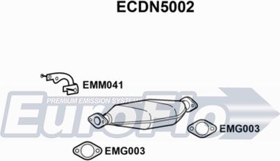 EuroFlo ECDN5002 - Каталізатор autocars.com.ua