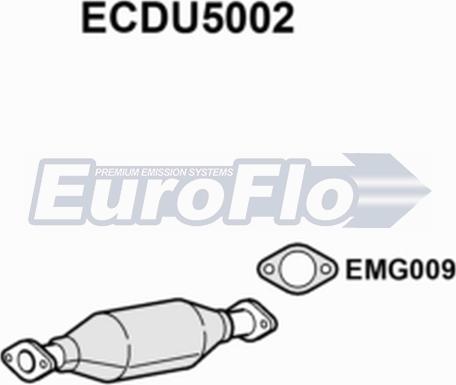 EuroFlo ECDU5002 - Каталізатор autocars.com.ua