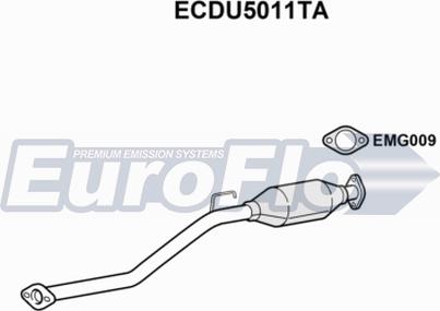 EuroFlo ECDU5011TA - Каталізатор autocars.com.ua