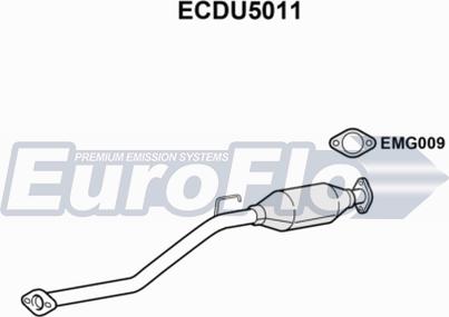 EuroFlo ECDU5011 - Каталізатор autocars.com.ua
