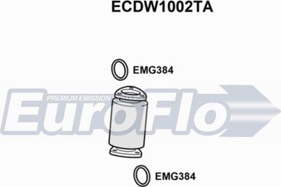 EuroFlo ECDW1002TA - Каталізатор autocars.com.ua