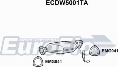 EuroFlo ECDW5001TA - Каталізатор autocars.com.ua