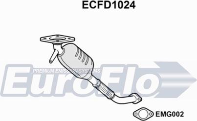 EuroFlo ECFD1024 - Каталізатор autocars.com.ua