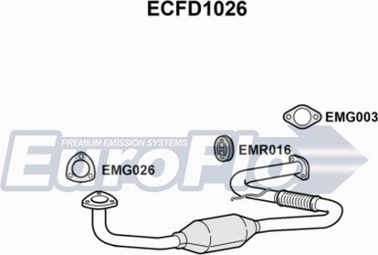 EuroFlo ECFD1026 - Каталізатор autocars.com.ua