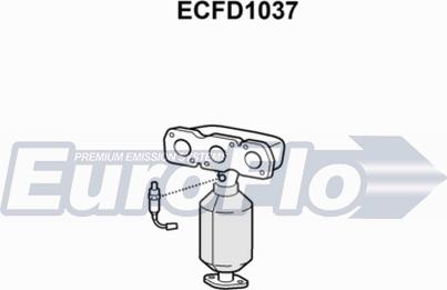 EuroFlo ECFD1037 - Каталізатор autocars.com.ua