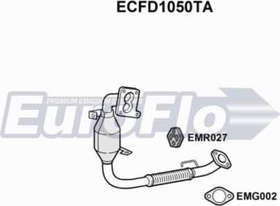 EuroFlo ECFD1050TA - Каталізатор autocars.com.ua