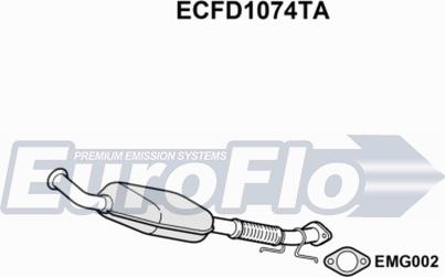 EuroFlo ECFD1074TA - Каталізатор autocars.com.ua