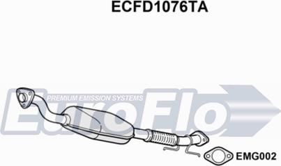 EuroFlo ECFD1076TA - Каталізатор autocars.com.ua