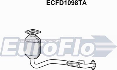 EuroFlo ECFD1098TA - Каталізатор autocars.com.ua