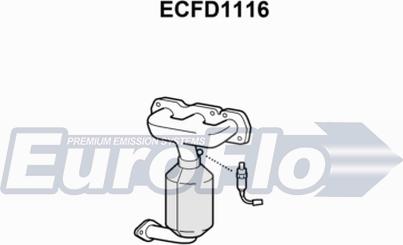 EuroFlo ECFD1116 - Каталізатор autocars.com.ua