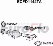 EuroFlo ECFD1144TA - Каталізатор autocars.com.ua