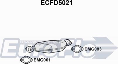 EuroFlo ECFD5021 - Каталізатор autocars.com.ua