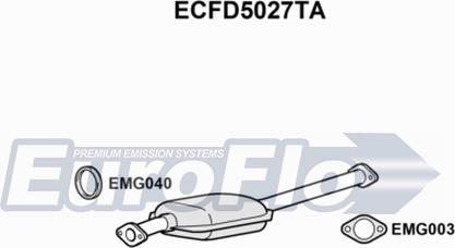 EuroFlo ECFD5027TA - Каталізатор autocars.com.ua