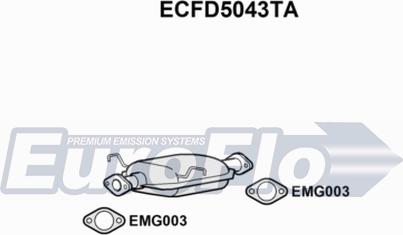 EuroFlo ECFD5043TA - Каталізатор autocars.com.ua