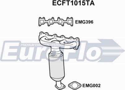 EuroFlo ECFT1015TA - Каталізатор autocars.com.ua