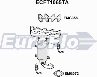 EuroFlo ECFT1065TA - Каталізатор autocars.com.ua