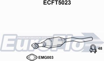 EuroFlo ECFT5023 - Каталізатор autocars.com.ua