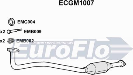 EuroFlo ECGM1007 - Каталізатор autocars.com.ua