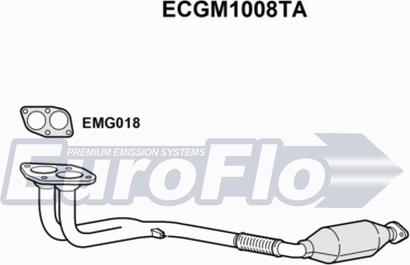 EuroFlo ECGM1008TA - Каталізатор autocars.com.ua