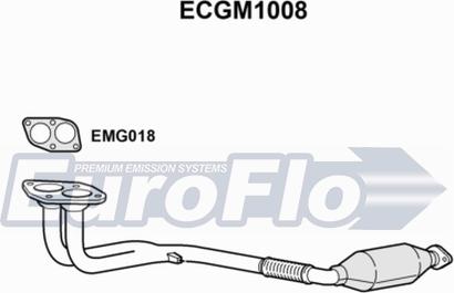 EuroFlo ECGM1008 - Каталізатор autocars.com.ua