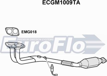 EuroFlo ECGM1009TA - Каталізатор autocars.com.ua