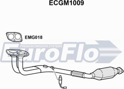 EuroFlo ECGM1009 - Каталізатор autocars.com.ua