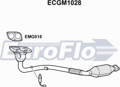 EuroFlo ECGM1028 - Каталізатор autocars.com.ua