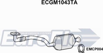 EuroFlo ECGM1043TA - Каталізатор autocars.com.ua