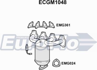 EuroFlo ECGM1048 - Каталізатор autocars.com.ua