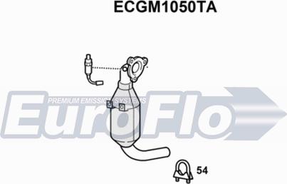 EuroFlo ECGM1050TA - Каталізатор autocars.com.ua