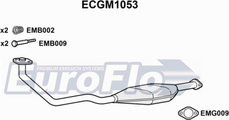 EuroFlo ECGM1053 - Каталізатор autocars.com.ua