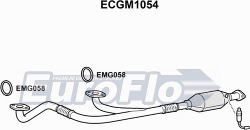 EuroFlo ECGM1054 - Каталізатор autocars.com.ua