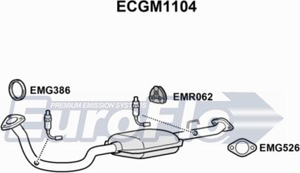 EuroFlo ECGM1104 - Каталізатор autocars.com.ua