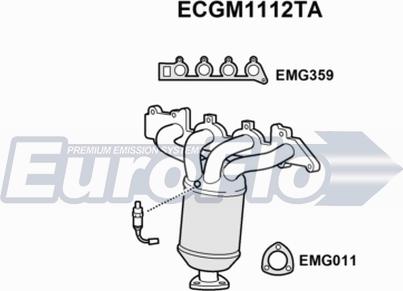 EuroFlo ECGM1112TA - Каталізатор autocars.com.ua