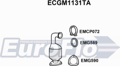 EuroFlo ECGM1131TA - Каталізатор autocars.com.ua