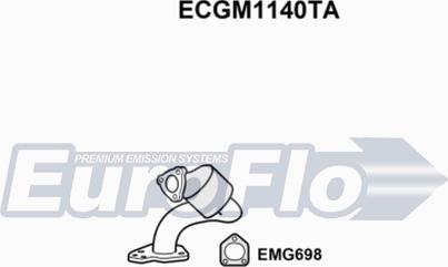 EuroFlo ECGM1140TA - Катализатор autodnr.net