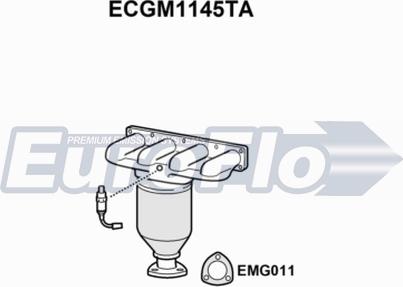 EuroFlo ECGM1145TA - Каталізатор autocars.com.ua