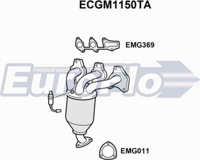 EuroFlo ECGM1150TA - Каталізатор autocars.com.ua