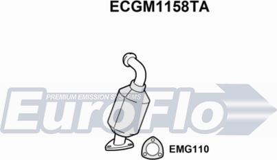 EuroFlo ECGM1158TA - Каталізатор autocars.com.ua