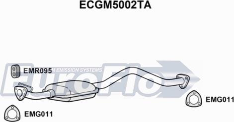 EuroFlo ECGM5002TA - Каталізатор autocars.com.ua