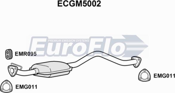 EuroFlo ECGM5002 - Каталізатор autocars.com.ua
