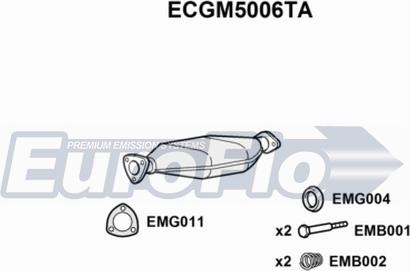 EuroFlo ECGM5006TA - Каталізатор autocars.com.ua