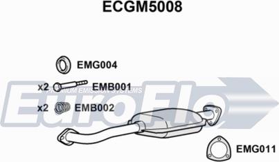 EuroFlo ECGM5008 - Каталізатор autocars.com.ua