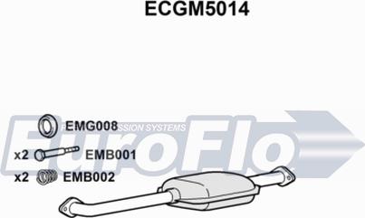 EuroFlo ECGM5014 - Каталізатор autocars.com.ua